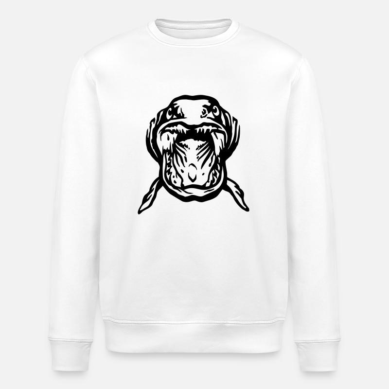 hecht_von_vorne - Stanley/Stella Unisex Bio-Sweatshirt ROLLER - Weiß