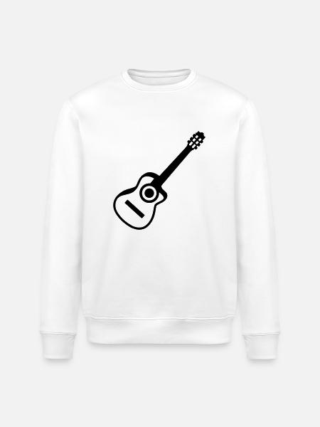 Guitar - Stanley/Stella ROLLER Unisex Organic Sweatshirt - white