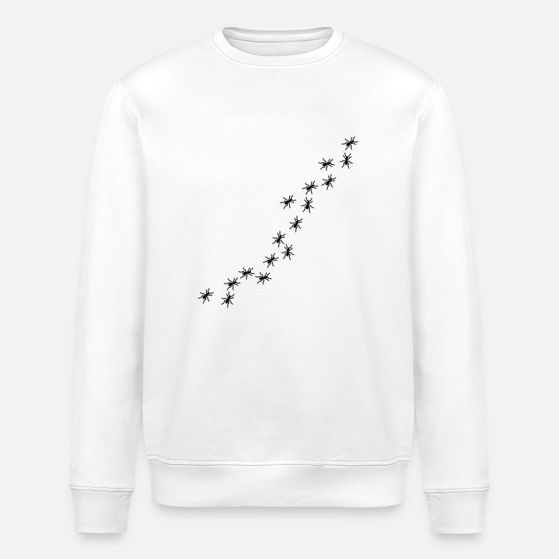 Ants - Stanley/Stella ROLLER Unisex Organic Sweatshirt - white