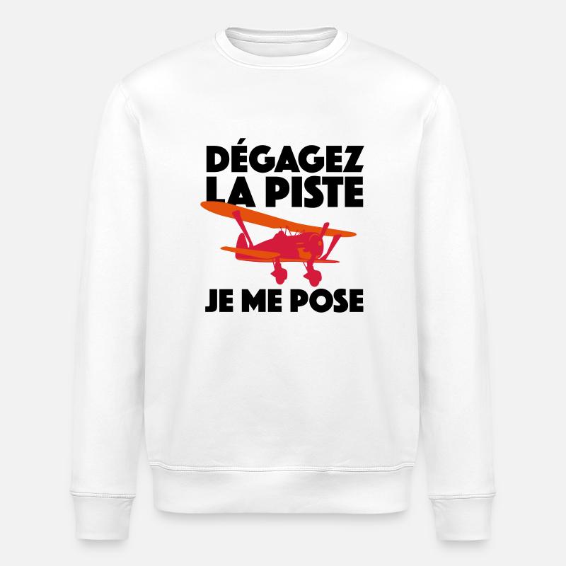JE ME POSE - Sweat bio ROLLER Stanley/Stella Unisexe - blanc