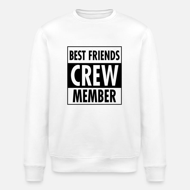 Best Friends Crew Member - Sweat bio ROLLER Stanley/Stella Unisexe - blanc