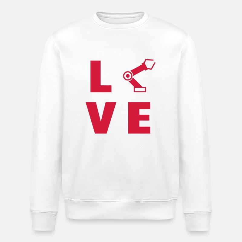 Robotics Robot Robotik Robotique Roboter - Stanley/Stella ROLLER Unisex Organic Sweatshirt - white