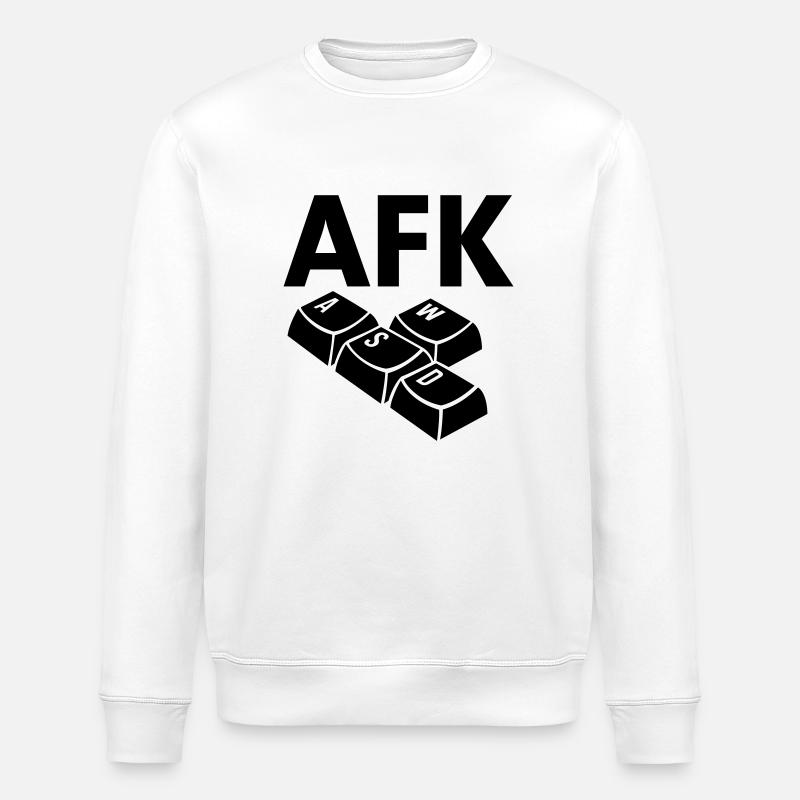 keyboard - Stanley/Stella ROLLER Unisex Organic Sweatshirt - white