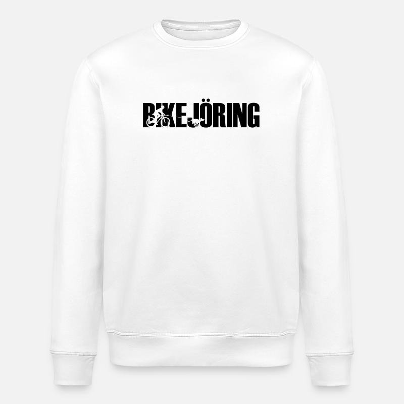 Bikejoring - Sweat bio ROLLER Stanley/Stella Unisexe - blanc
