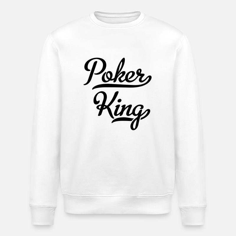Poker - Sweat bio ROLLER Stanley/Stella Unisexe - blanc