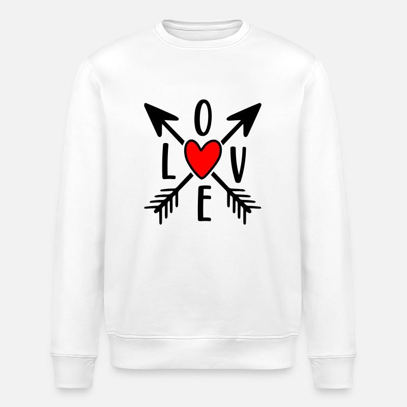 Amour - Sweat bio ROLLER Stanley/Stella Unisexe - blanc