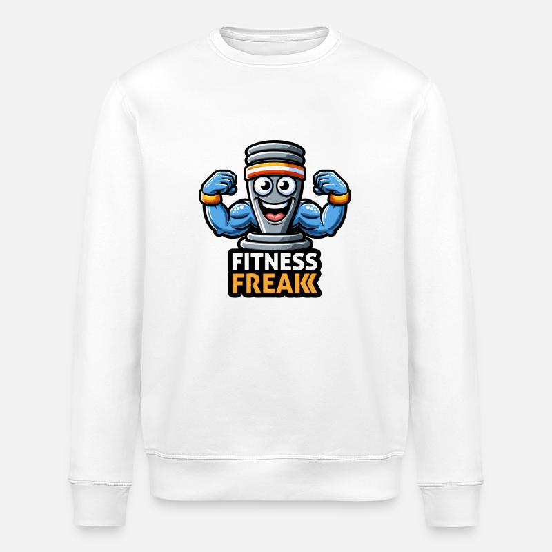Shake protéiné de gym - Sweat bio ROLLER Stanley/Stella Unisexe - blanc