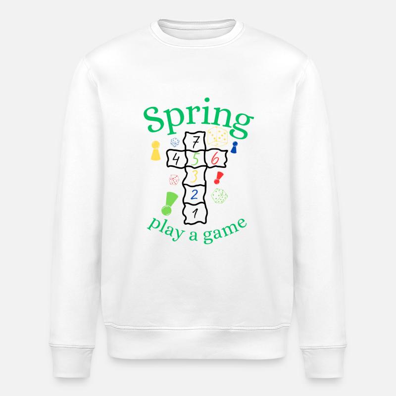 Spring | Spring | Game | Fun | Entertainment - Stanley/Stella ROLLER Unisex Organic Sweatshirt - white