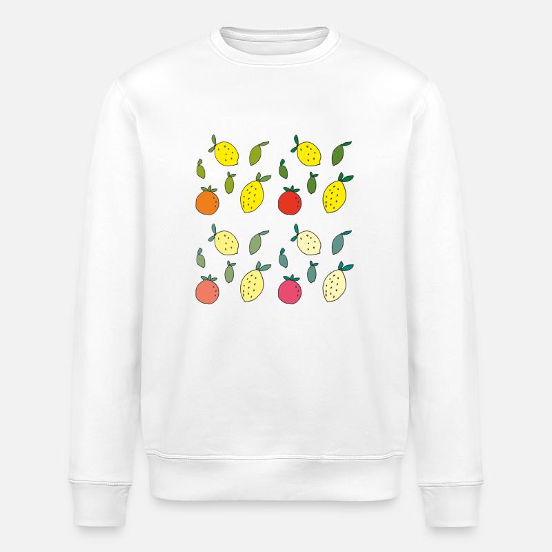 Variété d’agrumes - Sweat bio ROLLER Stanley/Stella Unisexe - blanc