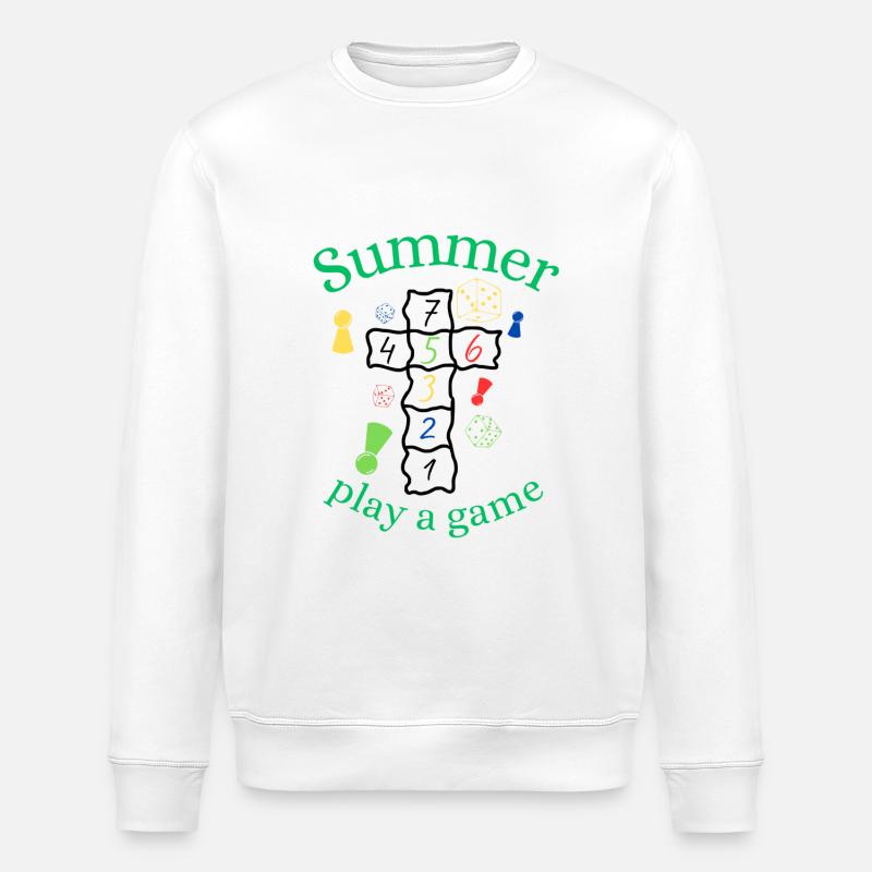 Summer | Summer | Tree | Blossoms | Sunshine - Stanley/Stella ROLLER Unisex Organic Sweatshirt - white