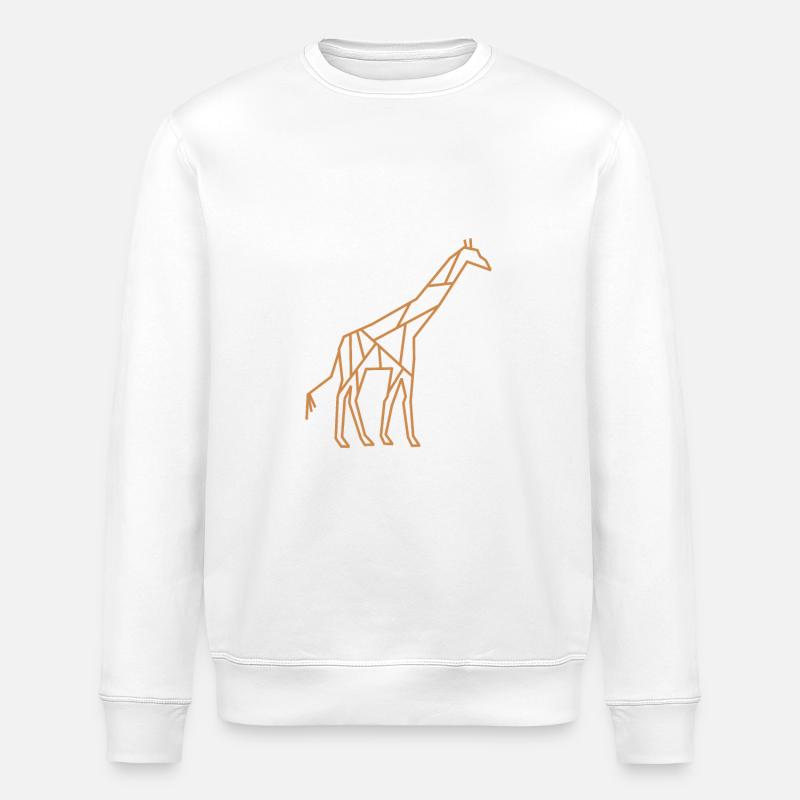 Giraffe| Tier | Logo | Zoo - Stanley/Stella Unisex Bio-Sweatshirt ROLLER - Weiß