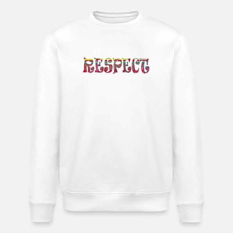 Respekt, englisch - Stanley/Stella Unisex Bio-Sweatshirt ROLLER - Weiß