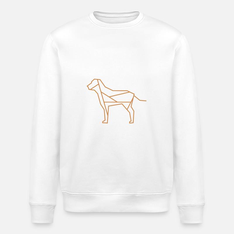 Hund | Tier | Logo | Haustier - Stanley/Stella Unisex Bio-Sweatshirt ROLLER - Weiß