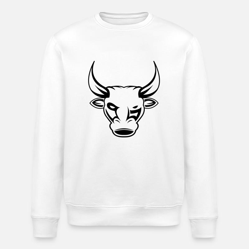 Taureau Taureau 1 - Sweat bio ROLLER Stanley/Stella Unisexe - blanc