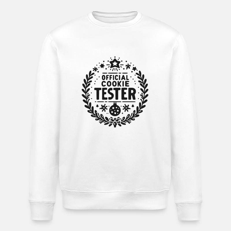 Official Cookie Tester - Stanley/Stella ROLLER Unisex Organic Sweatshirt - white