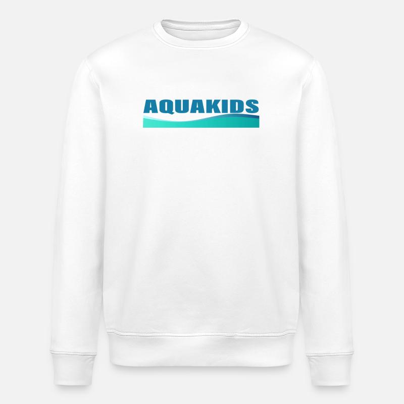 AQUAKIDS - Stanley/Stella Unisex Bio-Sweatshirt ROLLER - Weiß