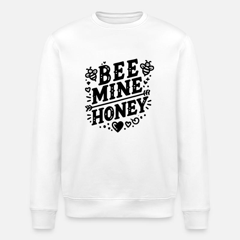 Bienenminen-Honig - Stanley/Stella Unisex Bio-Sweatshirt ROLLER - Weiß