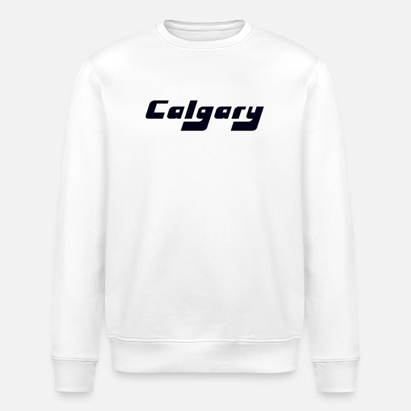 Calgary Canada - Stanley/Stella ROLLER Unisex Organic Sweatshirt - white