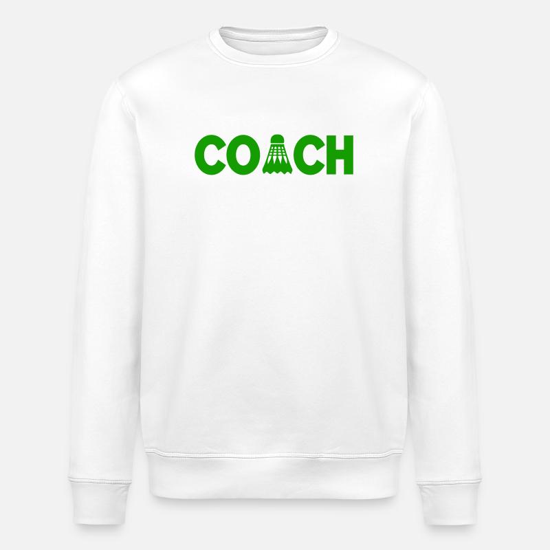 Federball Coach - Stanley/Stella Unisex Bio-Sweatshirt ROLLER - Weiß
