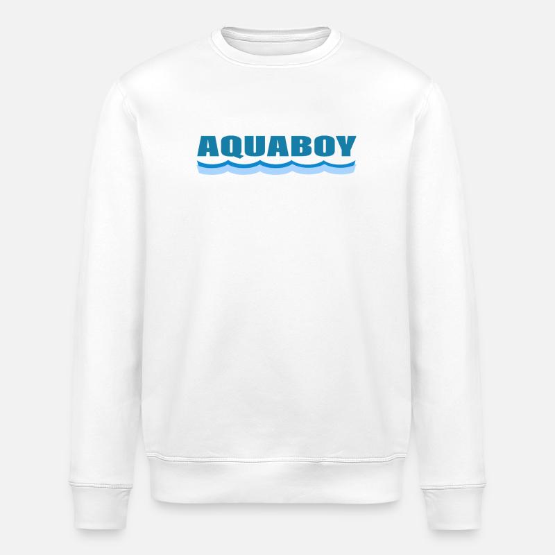 AQUABOY - Stanley/Stella Unisex Bio-Sweatshirt ROLLER - Weiß