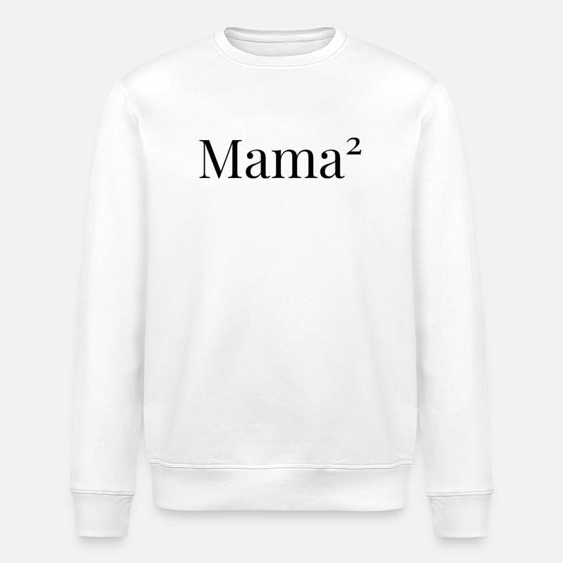 Mama² – Double l’amour - Sweat bio ROLLER Stanley/Stella Unisexe - blanc