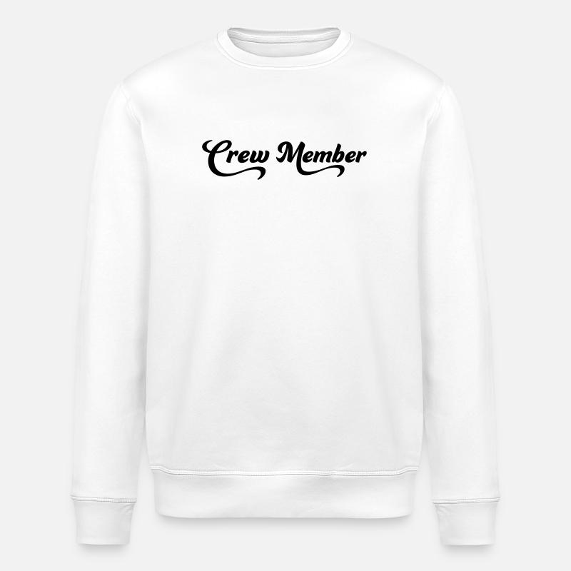 2541614 16037667 Crew Members - Stanley/Stella ROLLER Unisex Organic Sweatshirt - white