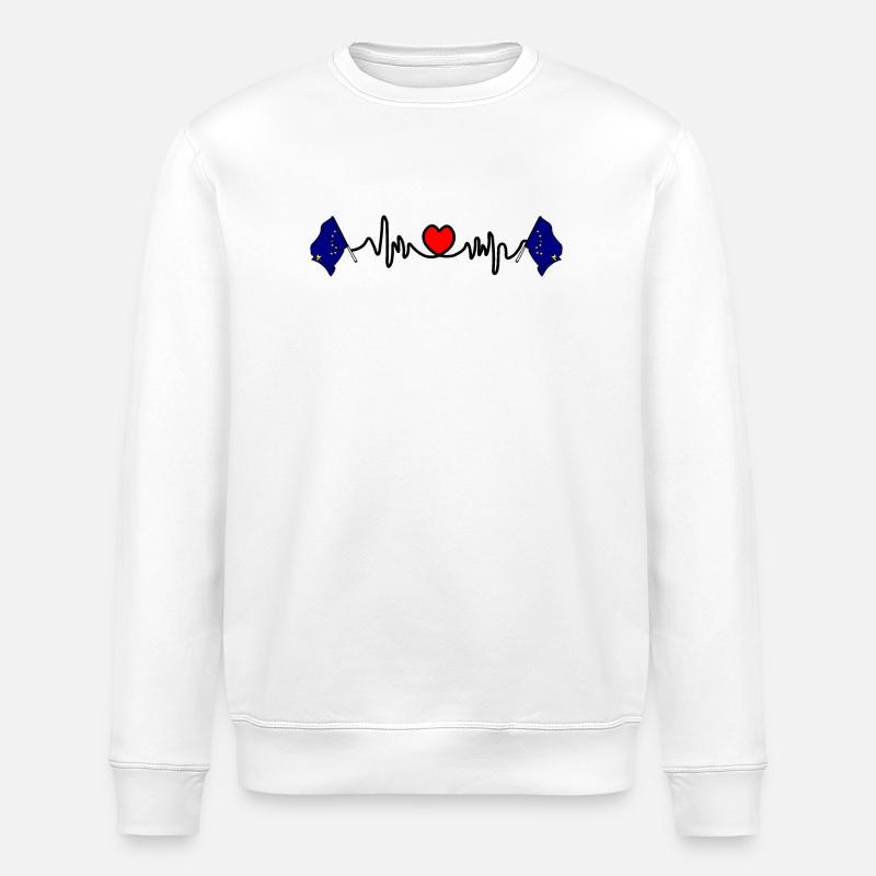 Herzfrequenz-Cardio für Alaska - Stanley/Stella Unisex Bio-Sweatshirt ROLLER - Weiß