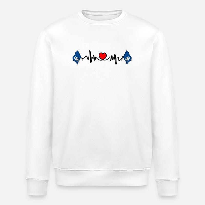 Herzfrequenz-Cardio für Lousiane - Stanley/Stella Unisex Bio-Sweatshirt ROLLER - Weiß