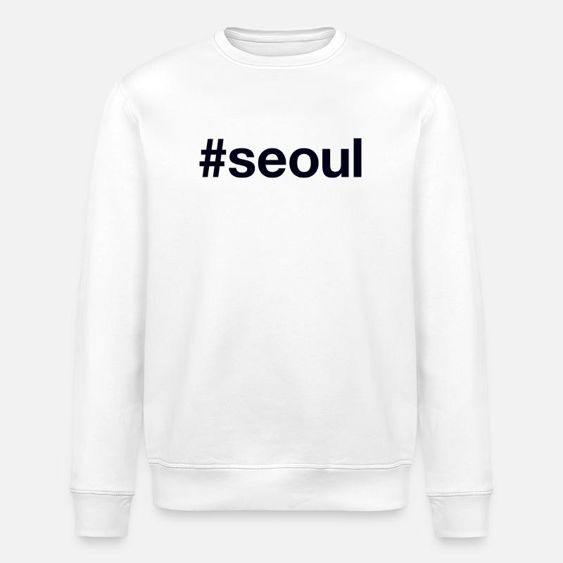 SEOUL Hashtag - Sweat bio ROLLER Stanley/Stella Unisexe - blanc