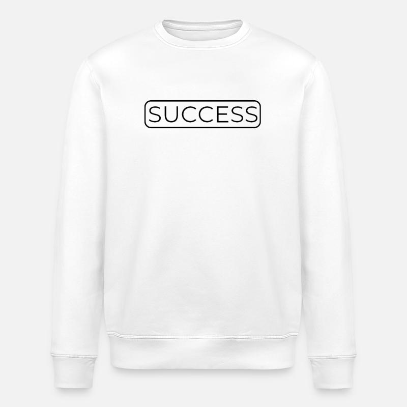 Minimalistisches Erfolgs-Typografie-Design - Stanley/Stella Unisex Bio-Sweatshirt ROLLER - Weiß