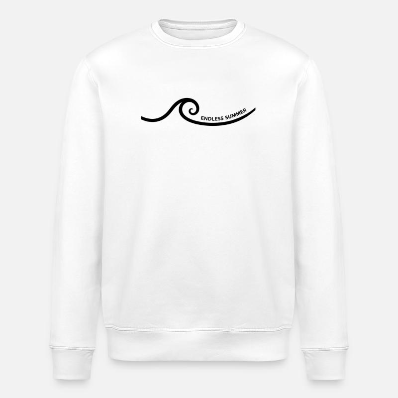 L’été sans fin - Sweat bio ROLLER Stanley/Stella Unisexe - blanc