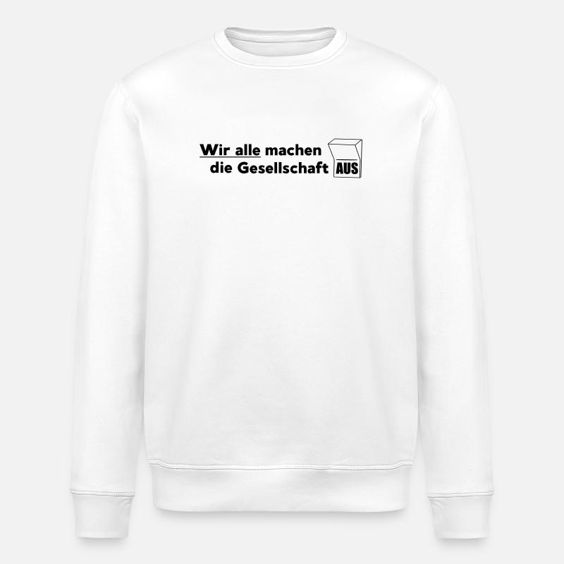 Die Gesellschaft - Stanley/Stella Unisex Bio-Sweatshirt ROLLER - Weiß