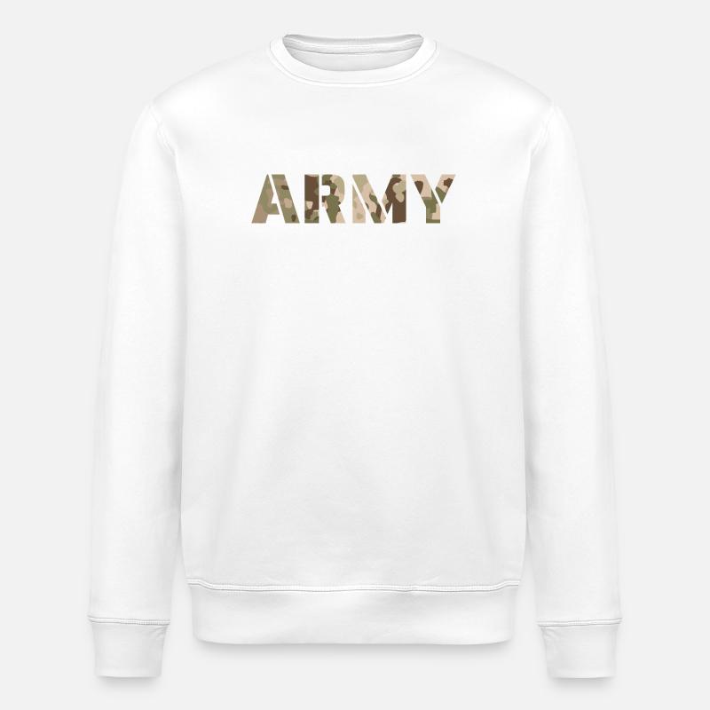 ARMY NL Wüsten-NFP - Stanley/Stella Unisex Bio-Sweatshirt ROLLER - Weiß