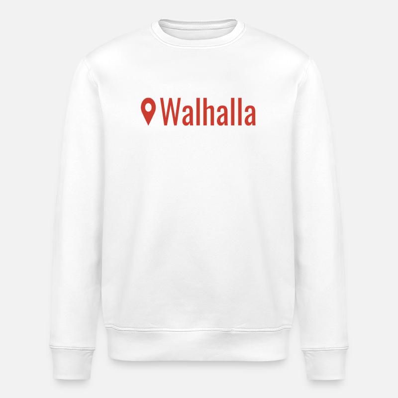 Lieu viking : Walhalla - Sweat bio ROLLER Stanley/Stella Unisexe - blanc