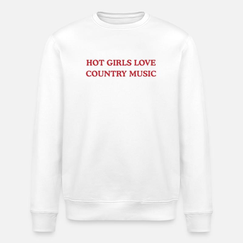 Les filles sexy adorent l’amour de la campagne - Sweat bio ROLLER Stanley/Stella Unisexe - blanc