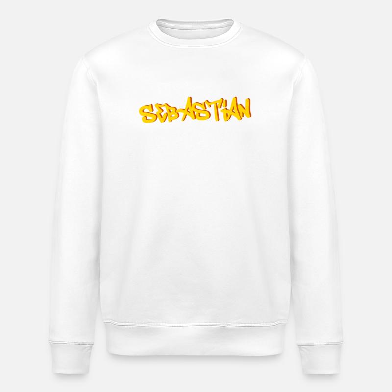 Sebastian - Sweat bio ROLLER Stanley/Stella Unisexe - blanc