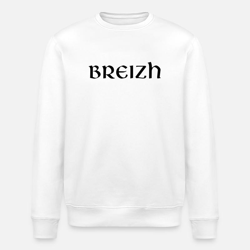 Breizh - Sweat bio ROLLER Stanley/Stella Unisexe - blanc