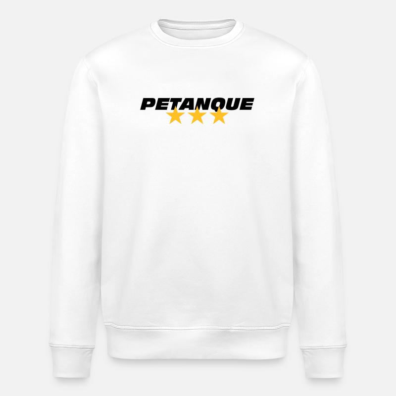 Petanque - Stanley/Stella ROLLER Unisex Organic Sweatshirt - white