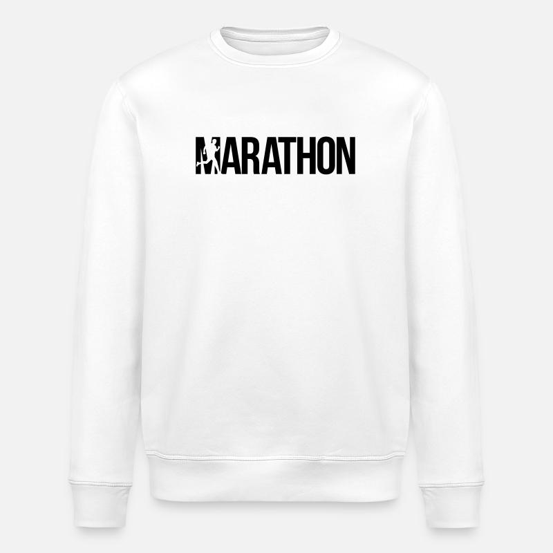 marathon - Stanley/Stella ROLLER Unisex Organic Sweatshirt - white
