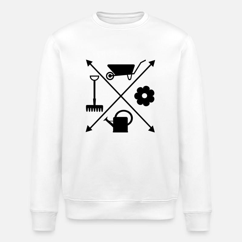 gartenkreuz2 - Sweat bio ROLLER Stanley/Stella Unisexe - blanc