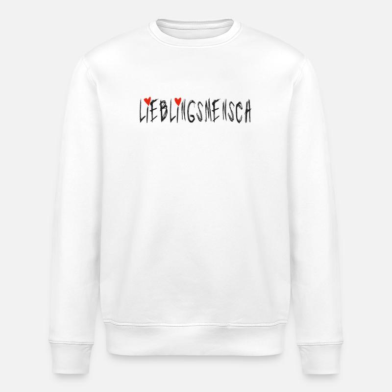 Lieblingsmensch - Partner, Ehemann, Liebe, Freund - Stanley/Stella Unisex Bio-Sweatshirt ROLLER - Weiß