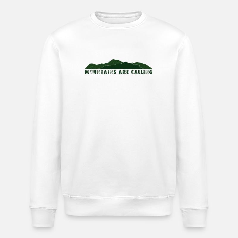 Mountains are Calling - Stanley/Stella Unisex Bio-Sweatshirt ROLLER - Weiß