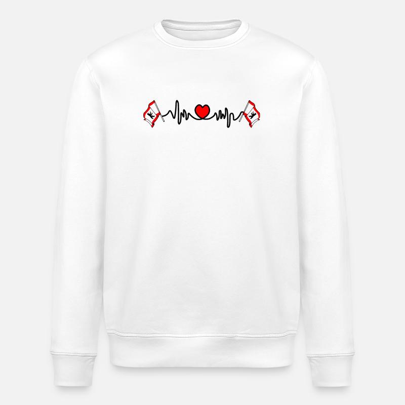 Herzfrequenz-Cardio für Berlin - Stanley/Stella Unisex Bio-Sweatshirt ROLLER - Weiß
