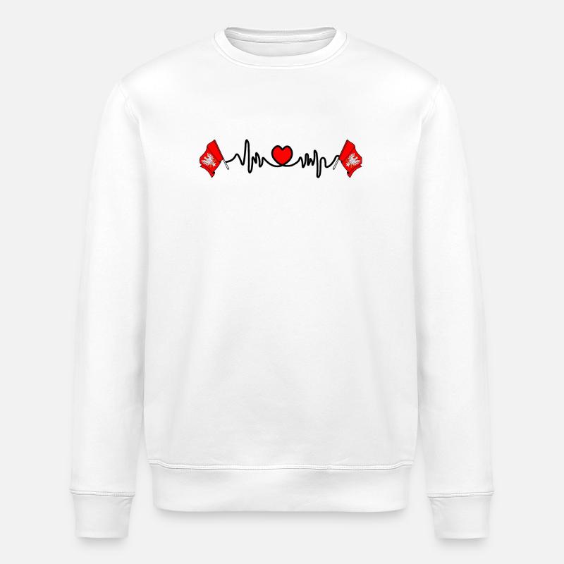 Herzfrequenz-Cardio für Masowien - Stanley/Stella Unisex Bio-Sweatshirt ROLLER - Weiß