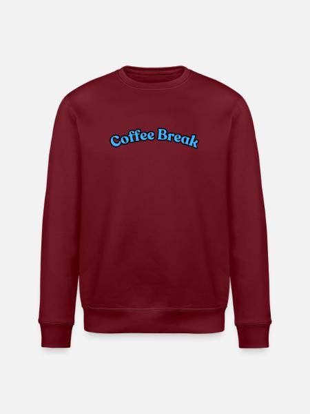 Coffee Break - Stanley/Stella ROLLER Unisex Organic Sweatshirt - white