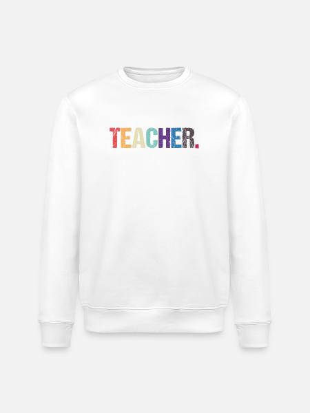 Conception colorée de TEACHER - Sweat bio ROLLER Stanley/Stella Unisexe - blanc