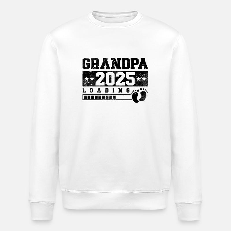Grandpa 2025 loading - Stanley/Stella ROLLER Unisex Organic Sweatshirt - white
