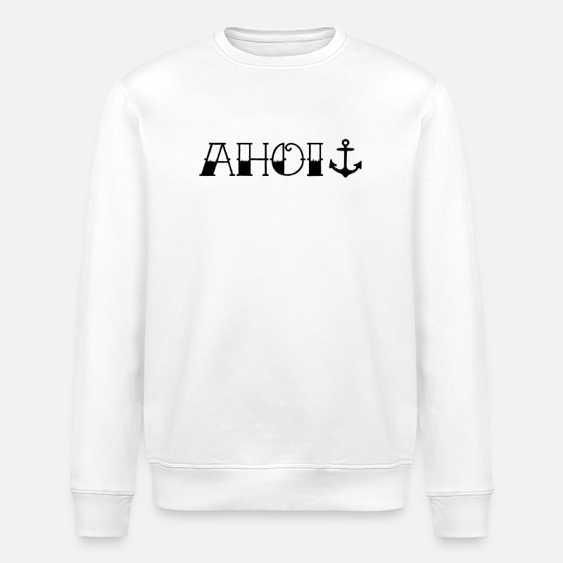 Ahoi Anker - Stanley/Stella Unisex Bio-Sweatshirt ROLLER - Weiß