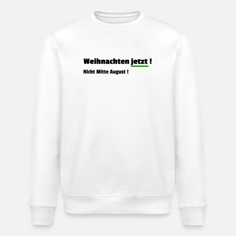 Noël maintenant - Sweat bio ROLLER Stanley/Stella Unisexe - blanc