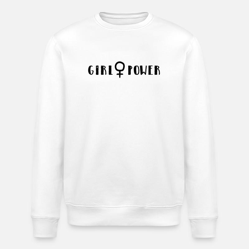 Le pouvoir des filles - Sweat bio ROLLER Stanley/Stella Unisexe - blanc